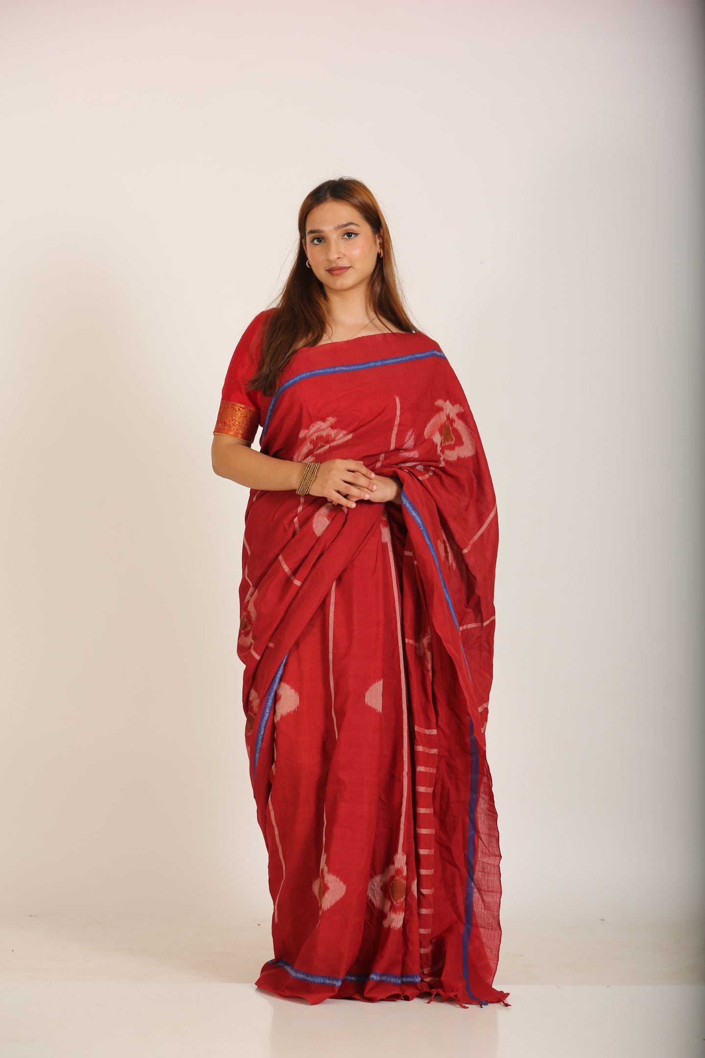Red Special Cotton Ikat Saree