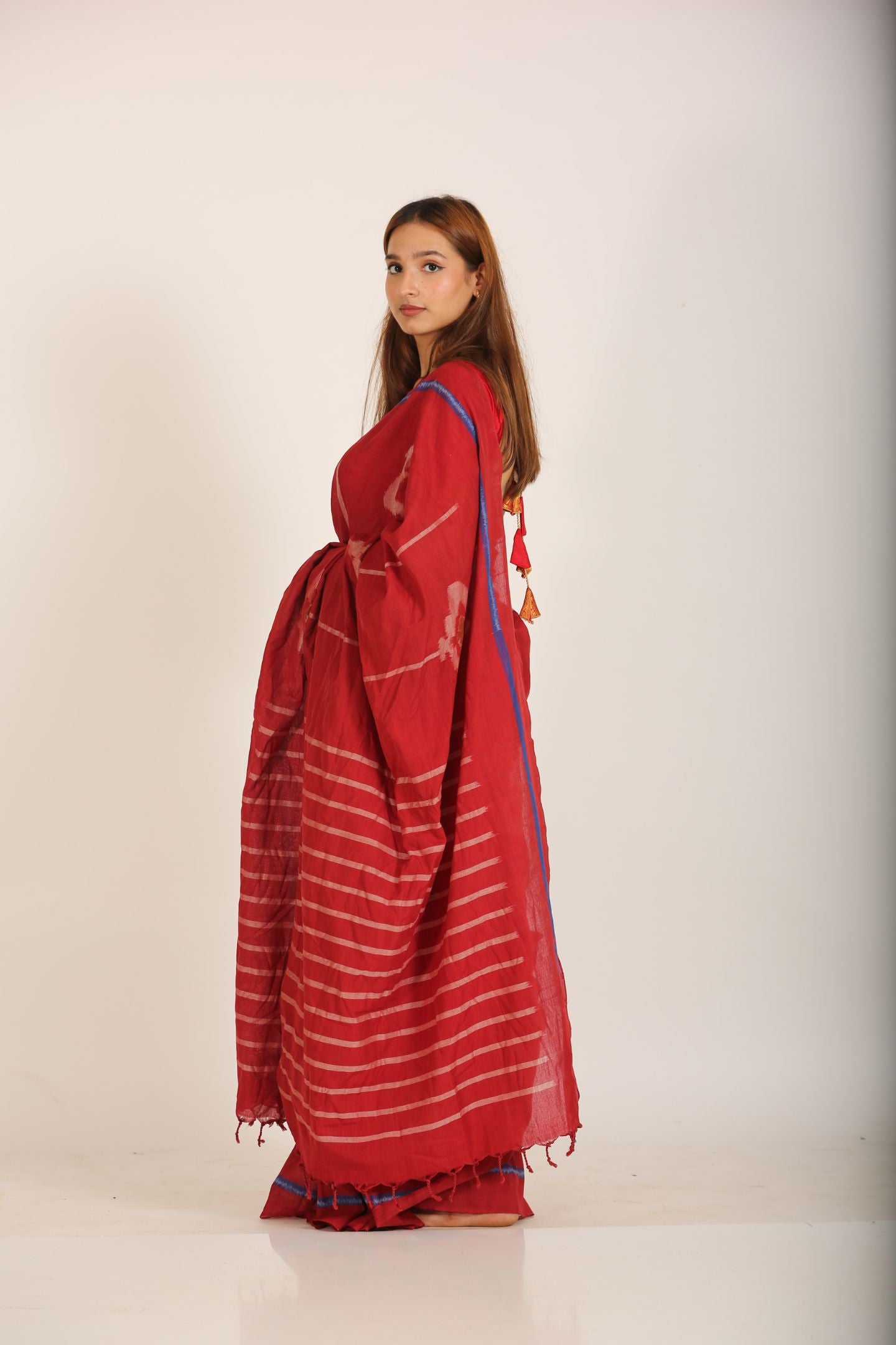 Red Special Cotton Ikat Saree