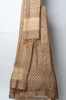 Earthy Botanical Suit with Intricate Motifs and Textured Highlights for Graceful Traditional Attire