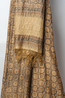 Midnight Floral Suit with Radiant Circular Motifs and Elegant Metallic Texture for Luxurious Attire