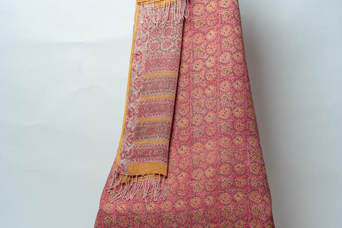 Vibrant Floral Suit with Elegant Dupatta for Festive Elegance and Style