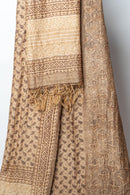 Earthy Botanical Suit with Intricate Motifs and Textured Highlights for Graceful Traditional Attire