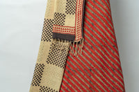 Geometric Suit with Contrasting Checked Dupatta for Unique and Modern Appeal