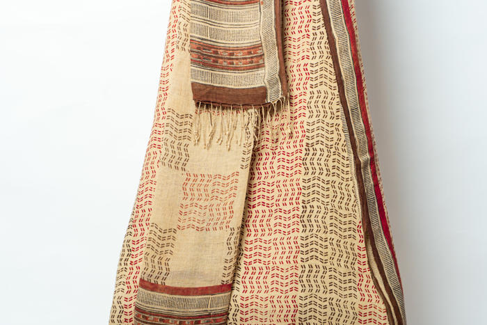 Eleganct Suit with Geometric and Floral Patterns Adorned with an Artistic Dupatta