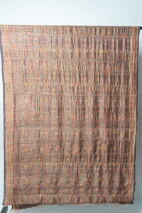 Rich Bhagalpur Handwoven Saree with Paisley Patterns, and Intricate Traditional Borders