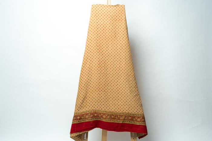 Suit with Polka Dots and Floral Motif Dupatta for Graceful Occasions