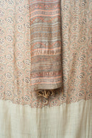 Elegant Bhagalpur Handwoven Saree, Natural Dyes, and Traditional Intricate Borders