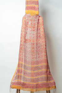 Vibrant Floral Suit with Elegant Dupatta for Festive Elegance and Style