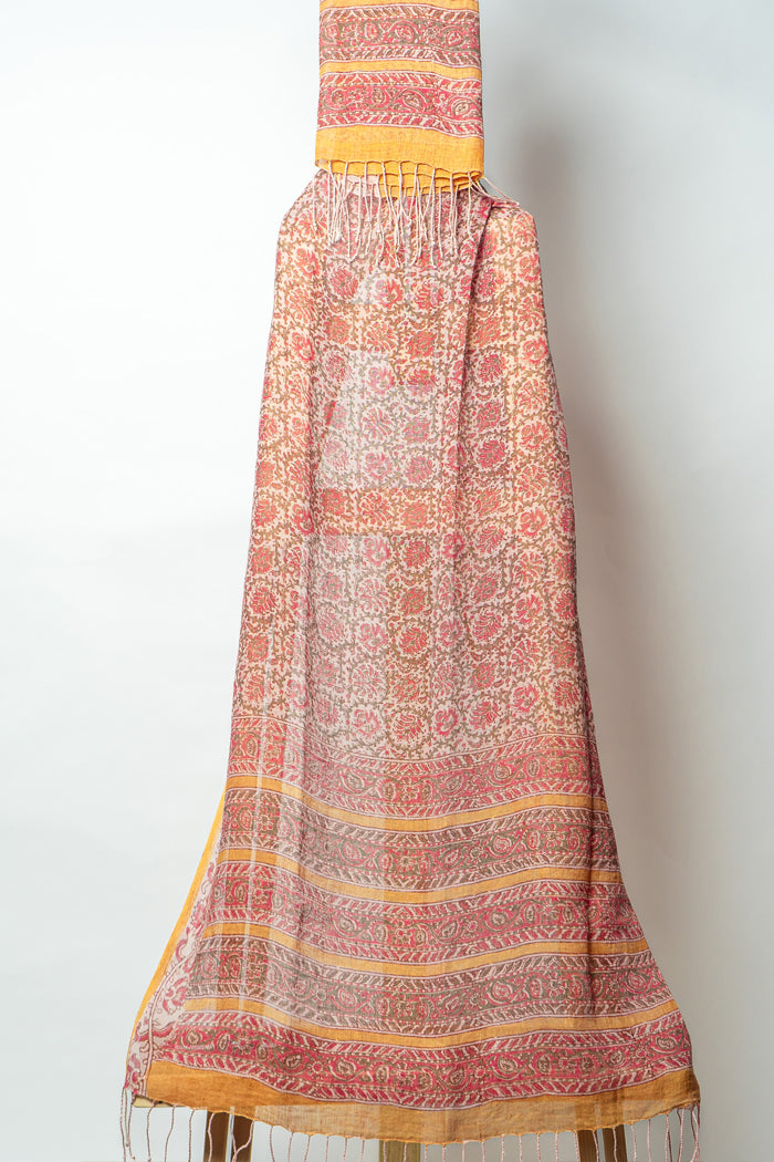 Vibrant Floral Suit with Elegant Dupatta for Festive Elegance and Style