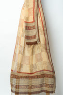 Eleganct Suit with Geometric and Floral Patterns Adorned with an Artistic Dupatta