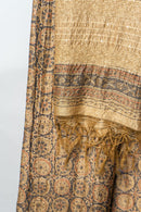Midnight Floral Suit with Radiant Circular Motifs and Elegant Metallic Texture for Luxurious Attire