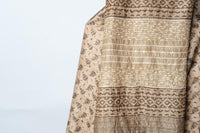 Earthy Botanical Suit with Intricate Motifs and Textured Highlights for Graceful Traditional Attire