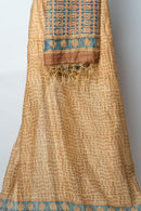 Rustic Charm: Block Printed Suit with Traditional Intricate Patterns for a Timeless Look