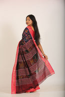 Blue Astakothi Cotton Ikat Saree