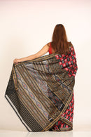 Deha Pasapalli Red Handloom Ikat Silk Saree