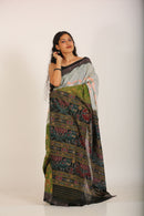 Emerald Ikat Dorangi Handloom Saree