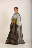 Emerald Ikat Dorangi Handloom Saree