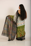 Emerald Ikat Dorangi Handloom Saree