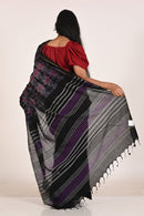 Mauve Mirage Special Cotton Ikat Saree