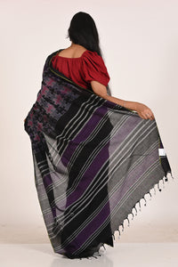 Mauve Mirage Special Cotton Ikat Saree