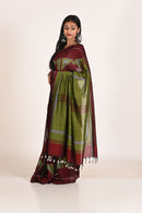 Plum Special Cotton Ikat Saree