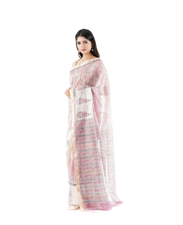 Maheshwari Silk and Cotton Traditional Saree